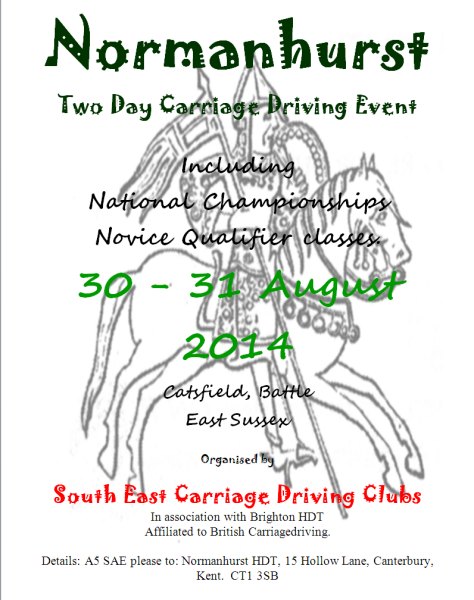 Normanhurst 2 day event and Novice Qualifier 30-31 August 2014