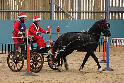 Santa early at Easton